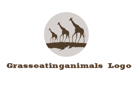 giraffes in circle logo