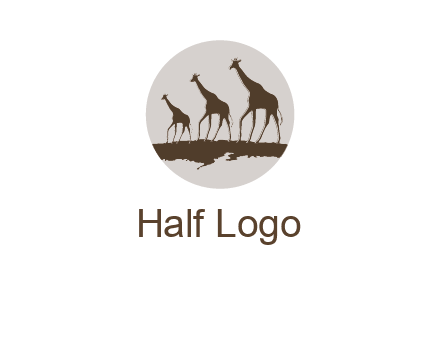 giraffes in circle logo
