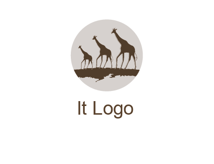 giraffes in circle logo