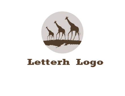 giraffes in circle logo