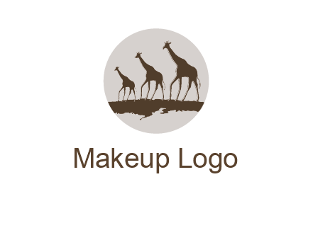 giraffes in circle logo
