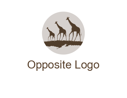 giraffes in circle logo
