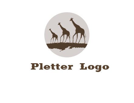 giraffes in circle logo