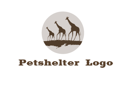 giraffes in circle logo