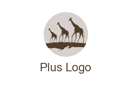 giraffes in circle logo