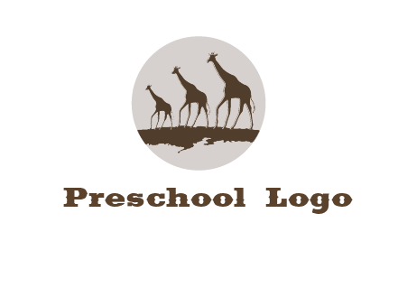 giraffes in circle logo