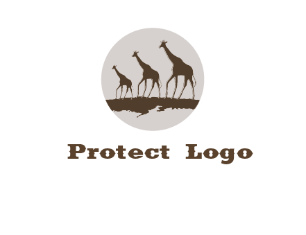 giraffes in circle logo