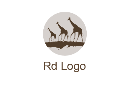 giraffes in circle logo