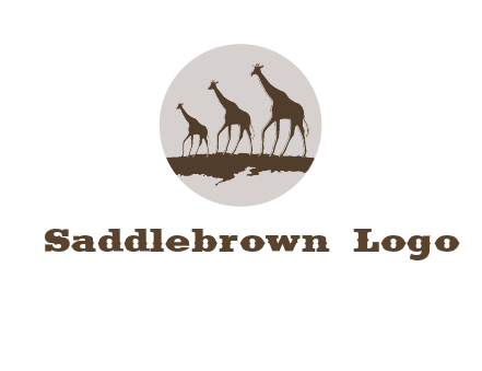 giraffes in circle logo