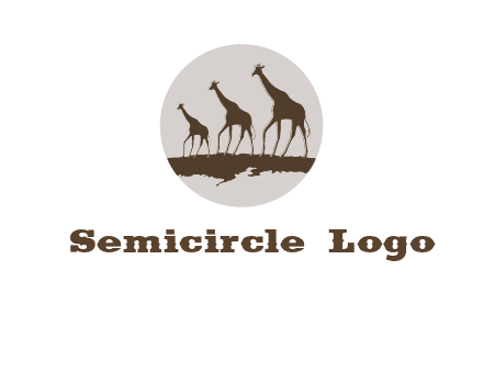 giraffes in circle logo