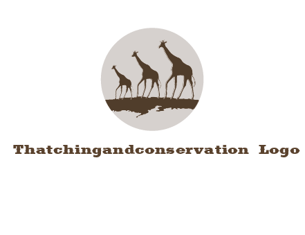 giraffes in circle logo