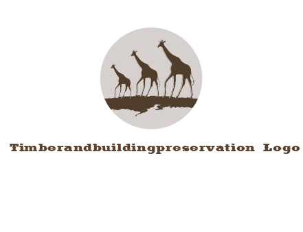 giraffes in circle logo