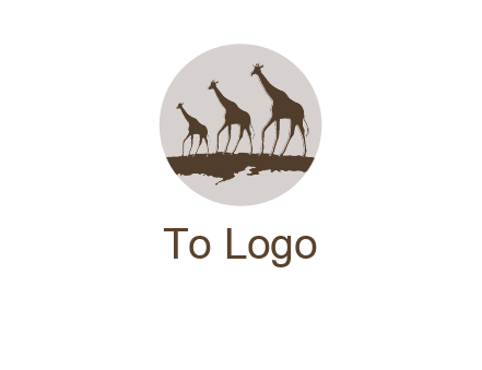 giraffes in circle logo