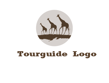 giraffes in circle logo