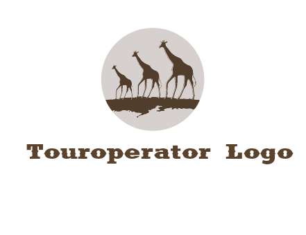 giraffes in circle logo