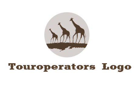 giraffes in circle logo