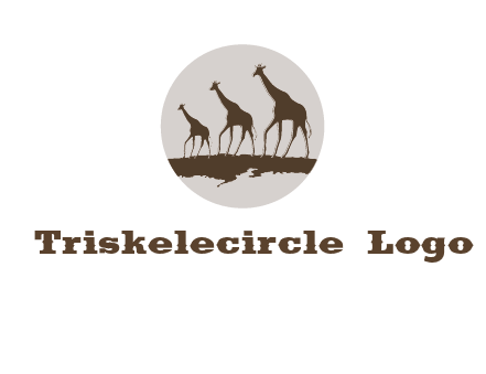 giraffes in circle logo