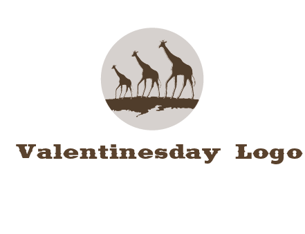 giraffes in circle logo