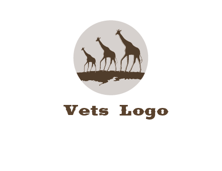 giraffes in circle logo