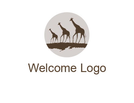 giraffes in circle logo