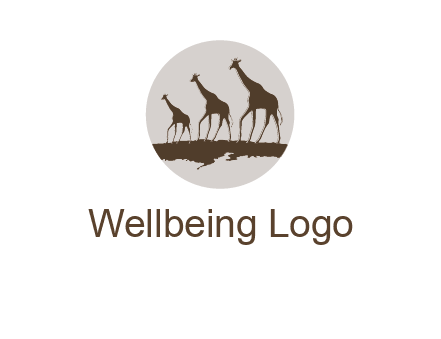 giraffes in circle logo
