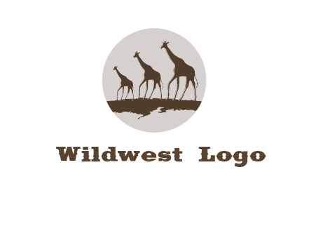 giraffes in circle logo
