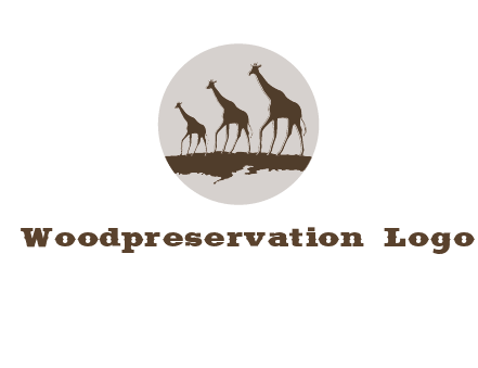 giraffes in circle logo