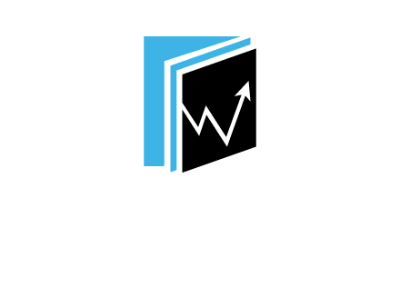 Financial data growth logo design vector stock. rising bar graph • wall  stickers web, vector, up | myloview.com