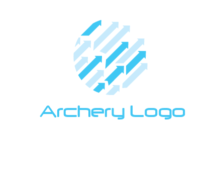 arrows in a round logo