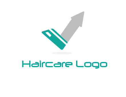 credit card and arrow logo