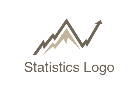 graph showcasing growth logo