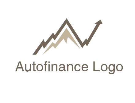 graph showcasing growth logo