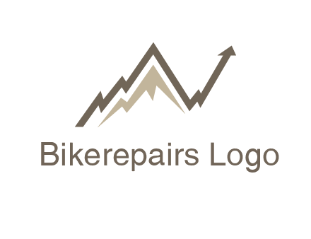 graph showcasing growth logo