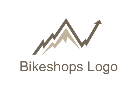 graph showcasing growth logo