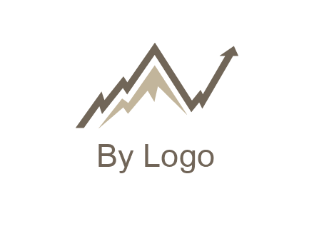 graph showcasing growth logo