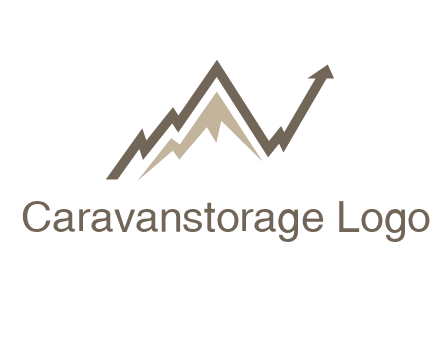 graph showcasing growth logo