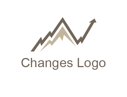 graph showcasing growth logo