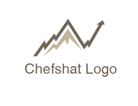 graph showcasing growth logo