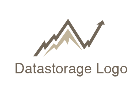graph showcasing growth logo