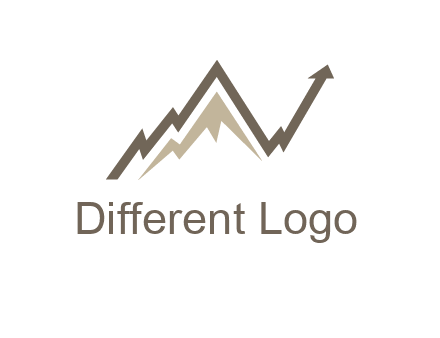 graph showcasing growth logo