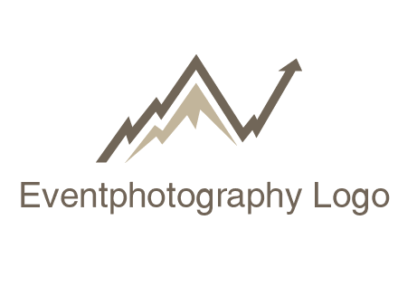 graph showcasing growth logo