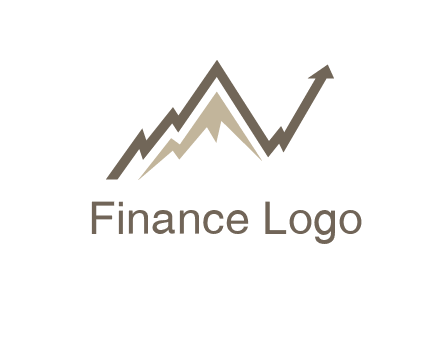 graph showcasing growth logo