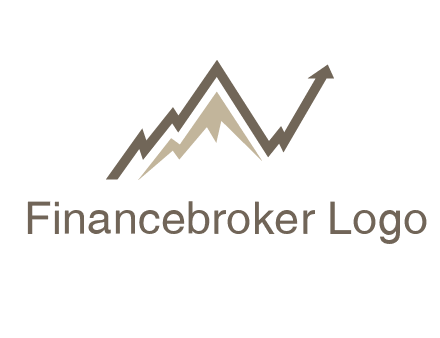 graph showcasing growth logo