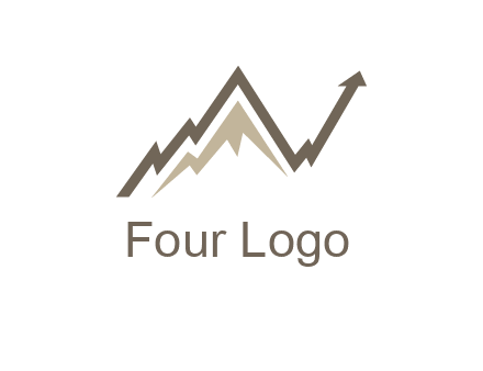 graph showcasing growth logo