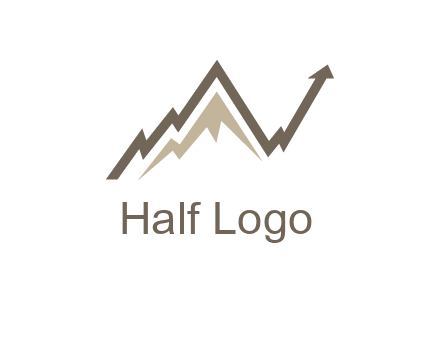 graph showcasing growth logo