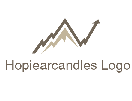 graph showcasing growth logo