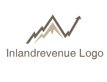 graph showcasing growth logo