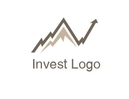 graph showcasing growth logo