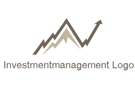 graph showcasing growth logo