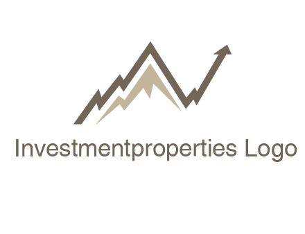 graph showcasing growth logo